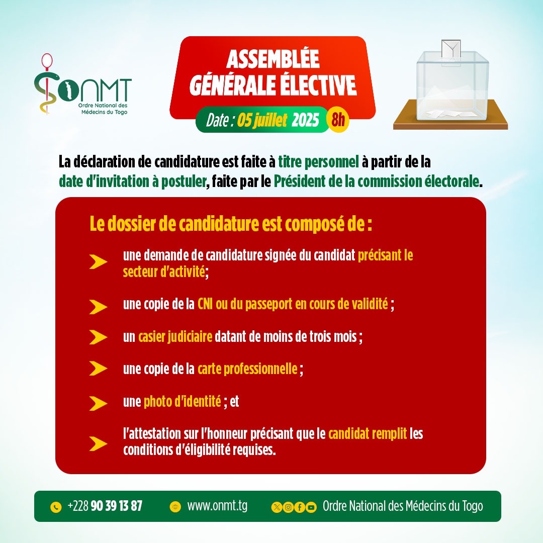 DOSSIER DE CANDIDATURE