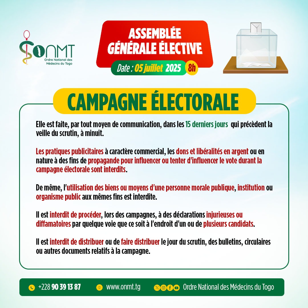 CAMPAGNE ÉLECTORALE 